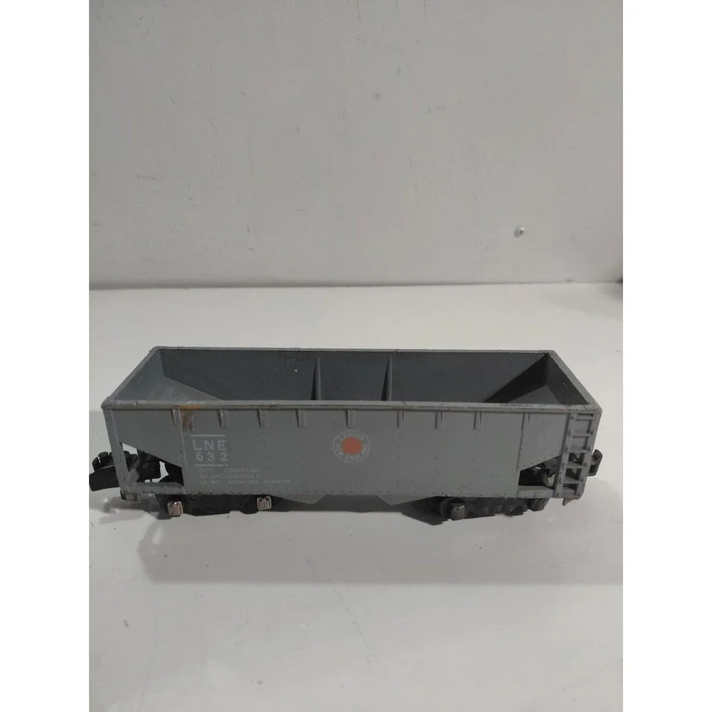 American Flyer 632 S Gauge Model Railroad Lehigh New England 2 Bay Hopper Car
